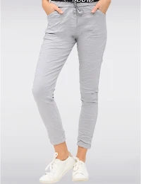 Pantalon Slim Crinkle Stretch Froccella