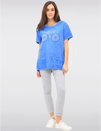 Pantalon Slim Crinkle Stretch Froccella