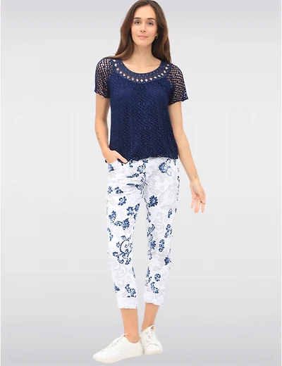 Pantalon Slim Imprimé Paisley Froccella