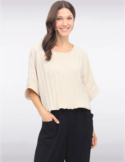 Haut Dolman Plissé Chic par Froccella