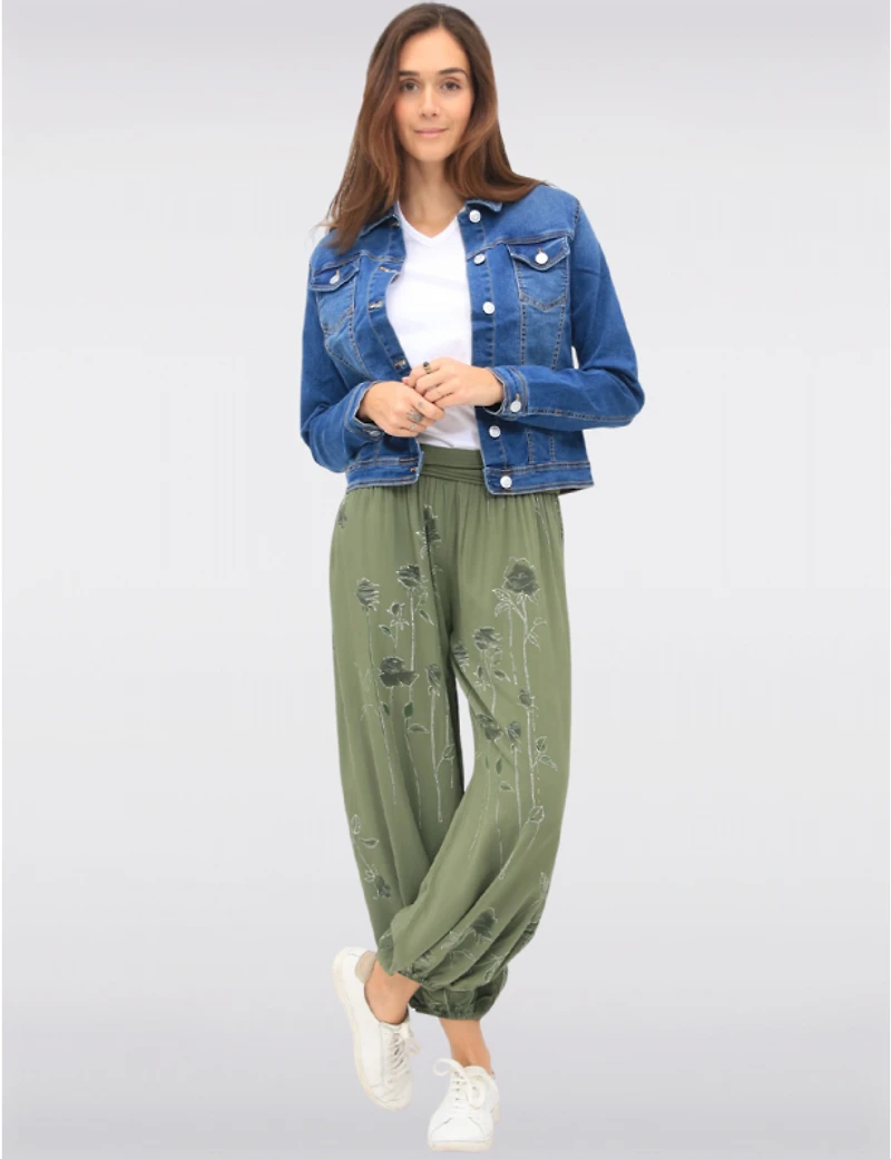 Pantalons Ballon Floraux Froccella
