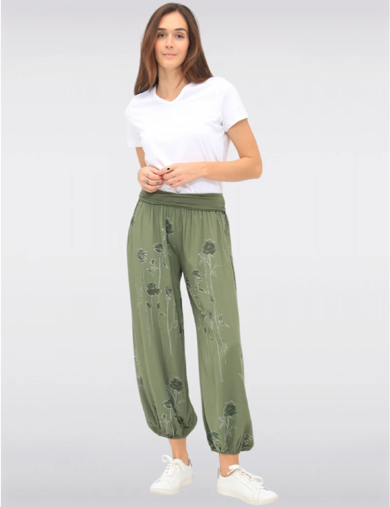 Pantalons Ballon Floraux Froccella