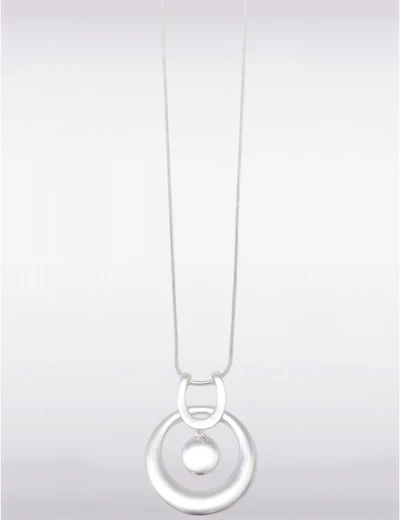 Manteaux Manteaux | La maison du manteau au Québec Collier Argenté Intemporel Hypoallergénique avec Pendentif Circulaire Audacieux