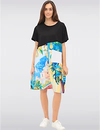 Robe Coton Imprimé Agrumes par Froccella