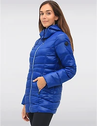 Manteaux | La maison du manteau au Québec Doudoune Végan Compacte à Capuche avec Coussin de Nuque Intégré par Point Zero