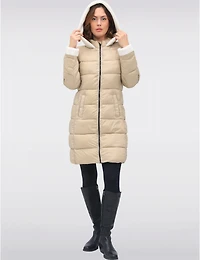 Doudoune Longue Capuche Vegan par Point Zero