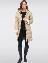 Doudoune Longue Capuche Vegan par Point Zero