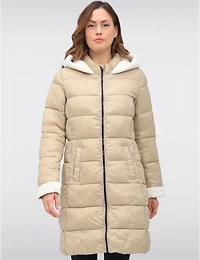 Doudoune Longue Capuche Vegan par Point Zero