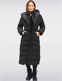 Doudoune Maxi Capuche Point Zero – Offres Black Friday