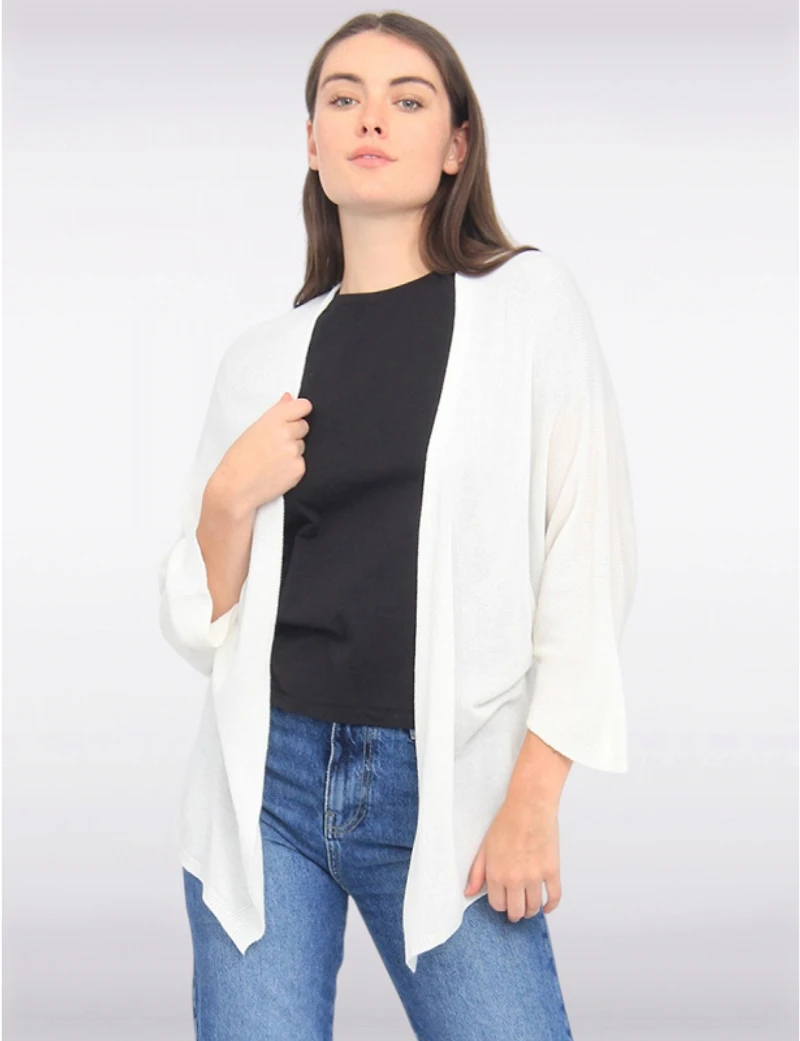Manteaux | La maison du manteau au Québec Cardigan en Tricot Doux à Manches 3/4 Dolman par Froccella