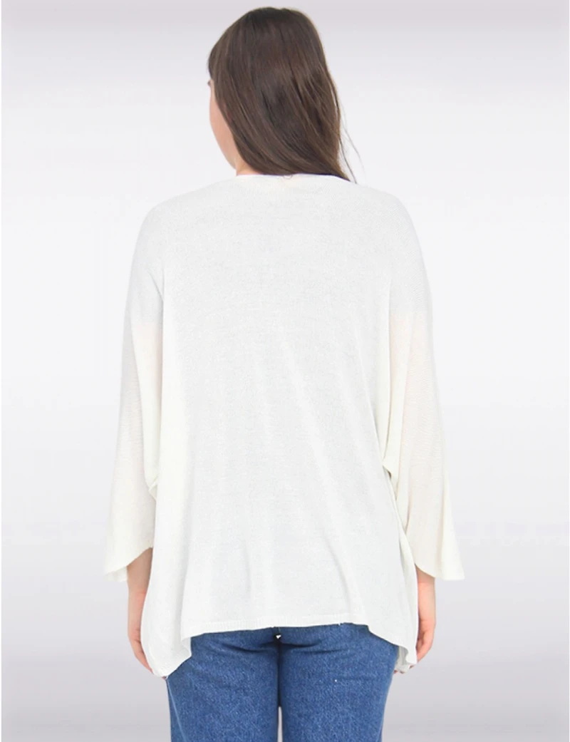 Manteaux | La maison du manteau au Québec Cardigan en Tricot Doux à Manches 3/4 Dolman par Froccella