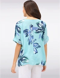 Haut Coton Imprimé Floral par Froccella