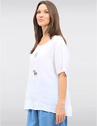 Haut en Lin Chic par Froccella