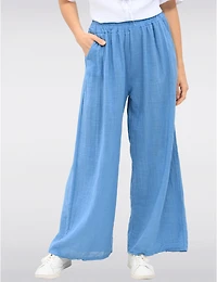 Pantalon Large Coton Froccella