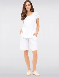 Bermuda Coton Élastique Froccella