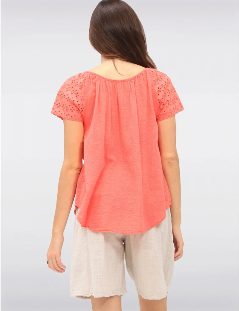 Haut Coton Broderie Froccella