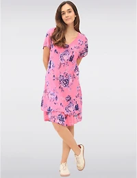 Robe V-neck Fleurie Froccella
