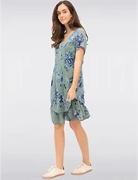 Robe V-neck Fleurie Froccella