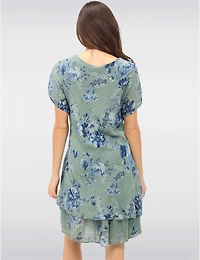 Robe V-neck Fleurie Froccella