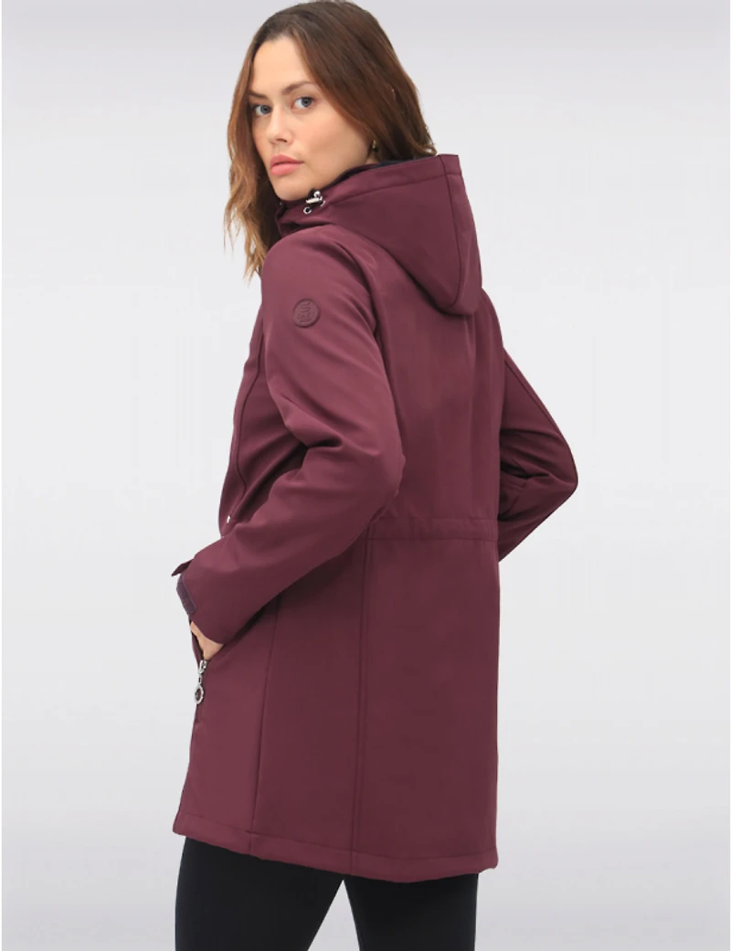 Manteaux | La maison du Manteau au Québec Actif À Capuche Amovible Softshell Réglable Breathe-tech® Vegan Par Saki