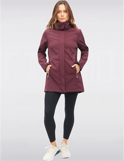 Manteaux | La maison du Manteau au Québec Actif À Capuche Amovible Softshell Réglable Breathe-tech® Vegan Par Saki