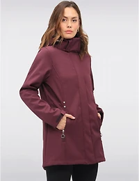 Manteaux | La maison du Manteau au Québec Actif À Capuche Amovible Softshell Réglable Breathe-tech® Vegan Par Saki