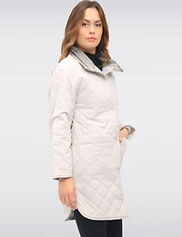 Manteau Réversible Matelassé & Laine par Saki