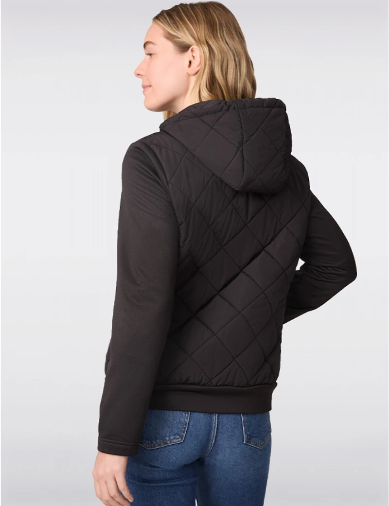 Veste à capuche matelassée hybride par Free Country