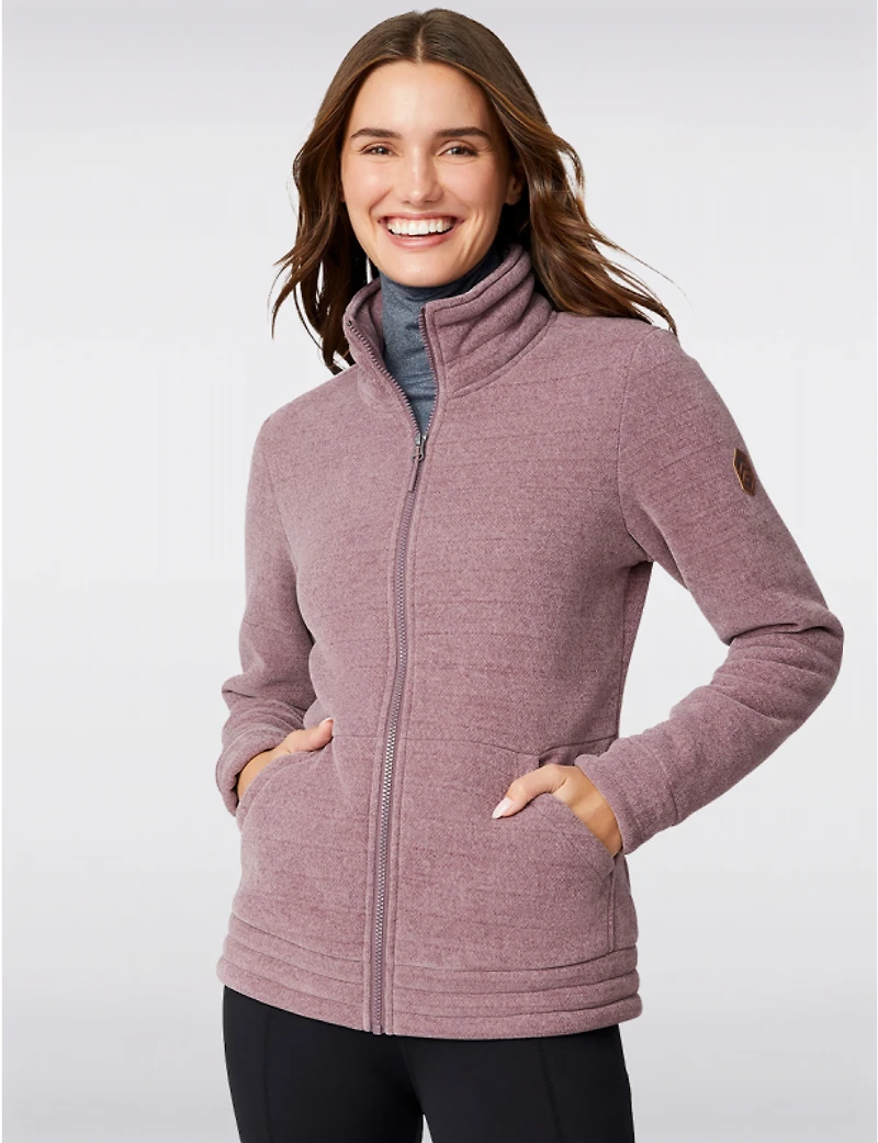 Manteaux | La maison du manteau au Québec Veste Cosy Douce Zippée avec Col Montant et Doublure en Polaire par Free Country