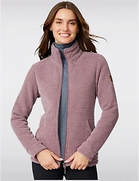 Manteaux | La maison du manteau au Québec Veste Cosy Douce Zippée avec Col Montant et Doublure en Polaire par Free Country