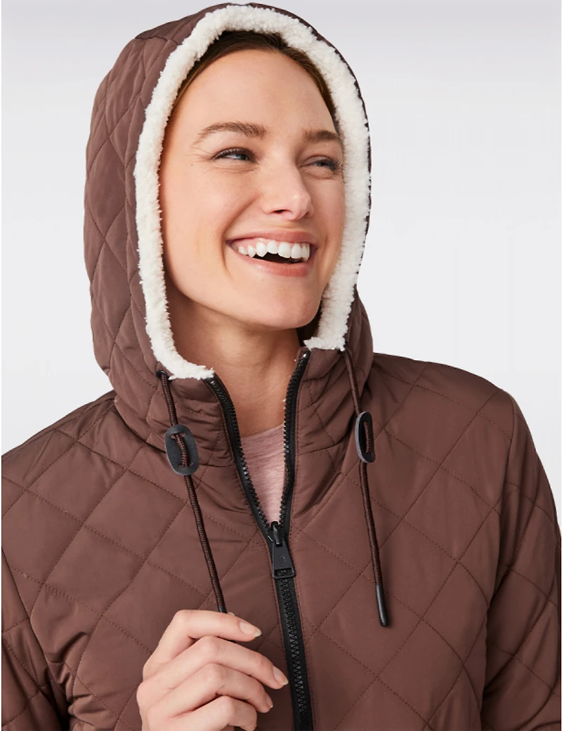 Manteaux | La maison du manteau au Québec Veste Matelassée Réversible en Sherpa par Free Country