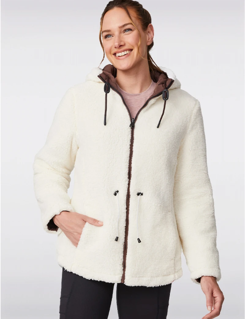 Manteaux | La maison du manteau au Québec Veste Matelassée Réversible en Sherpa par Free Country