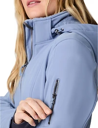 Manteaux | La maison du manteau au Québec Veste Softshell à Capuche Ajustée Doublée de Fausse Fourrure par Free Country