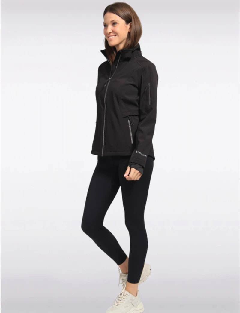 Manteaux | La maison du manteau au Québec Veste Softshell Ajustée et Polyvalente avec Capuche Amovible par Free Country