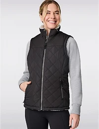 Manteaux | La maison du manteau au Québec Gilet Sherpa Matelassé Réversible et Écologique par Free Country