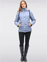 Manteaux | La maison du manteau au Québec Doudoune Matelassée Avec Poches À Rabat Zippées Et Capuche Amovible Par Danwear