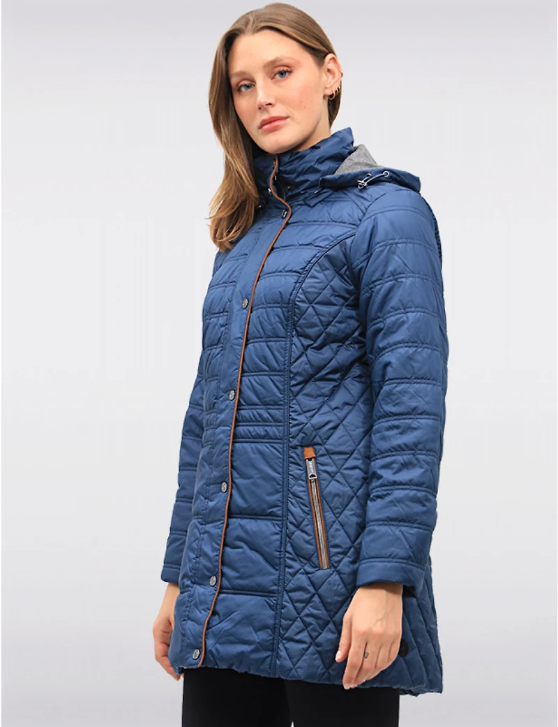 Veste matelassée Danwear à capuche amovible – Offres Black Friday