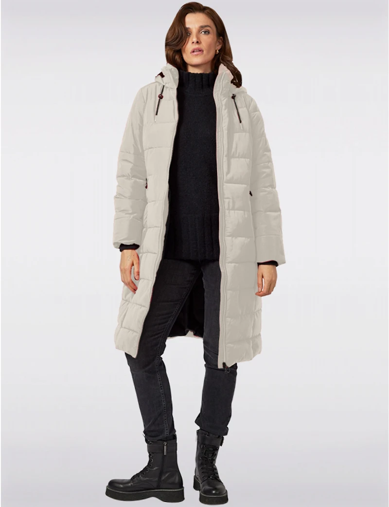 Doudoune Longue Matelassée & Isolante à Fini Avec Capuche Amovible Par Frandsen