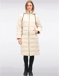 Doudoune Longue Matelassée & Isolante à Fini Avec Capuche Amovible Par Frandsen