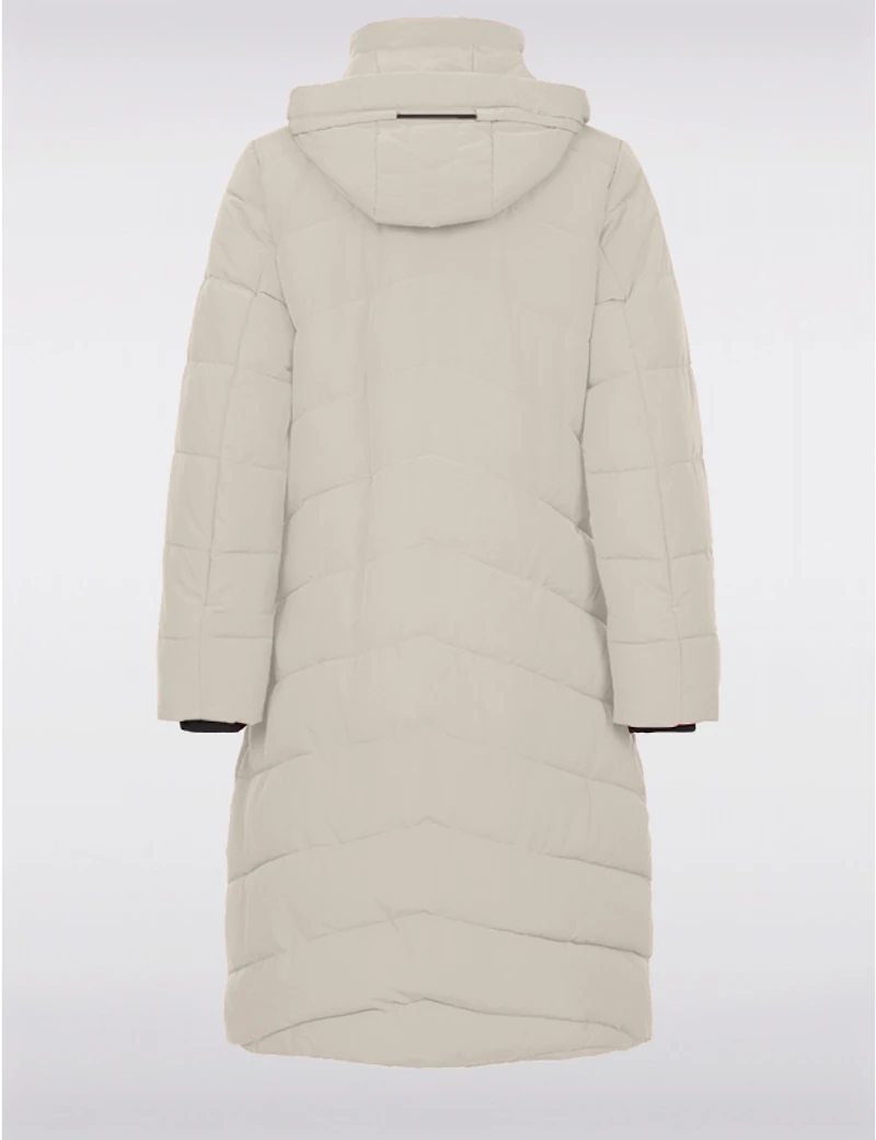 Doudoune Longue Matelassée & Isolante à Fini Avec Capuche Amovible Par Frandsen