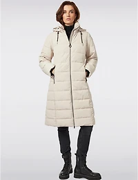 Doudoune Longue Matelassée & Isolante à Fini Avec Capuche Amovible Par Frandsen