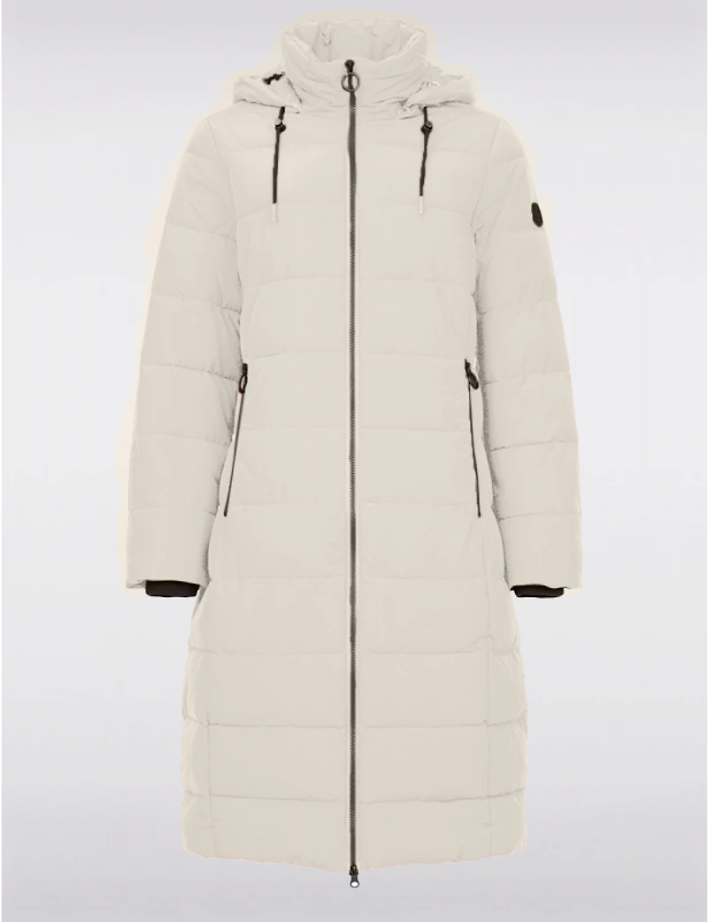 Doudoune Longue Matelassée & Isolante à Fini Avec Capuche Amovible Par Frandsen