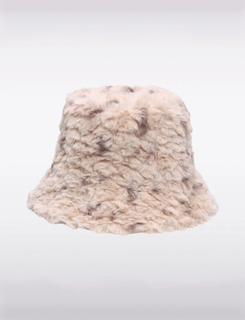 Chapeau Bob Chic en Fausse Fourrure avec Doublure Velours & Taille Ajustable