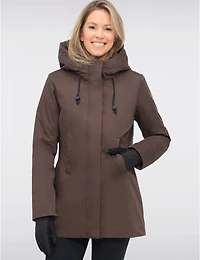 Veste Parka Vegan À Taille Ajustable Doublure Matelassée Eco-down Par Point Zero