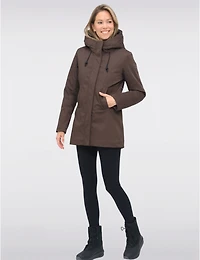 Veste Parka Vegan À Taille Ajustable Doublure Matelassée Eco-down Par Point Zero