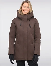 Veste Parka Vegan À Taille Ajustable Doublure Matelassée Eco-down Par Point Zero