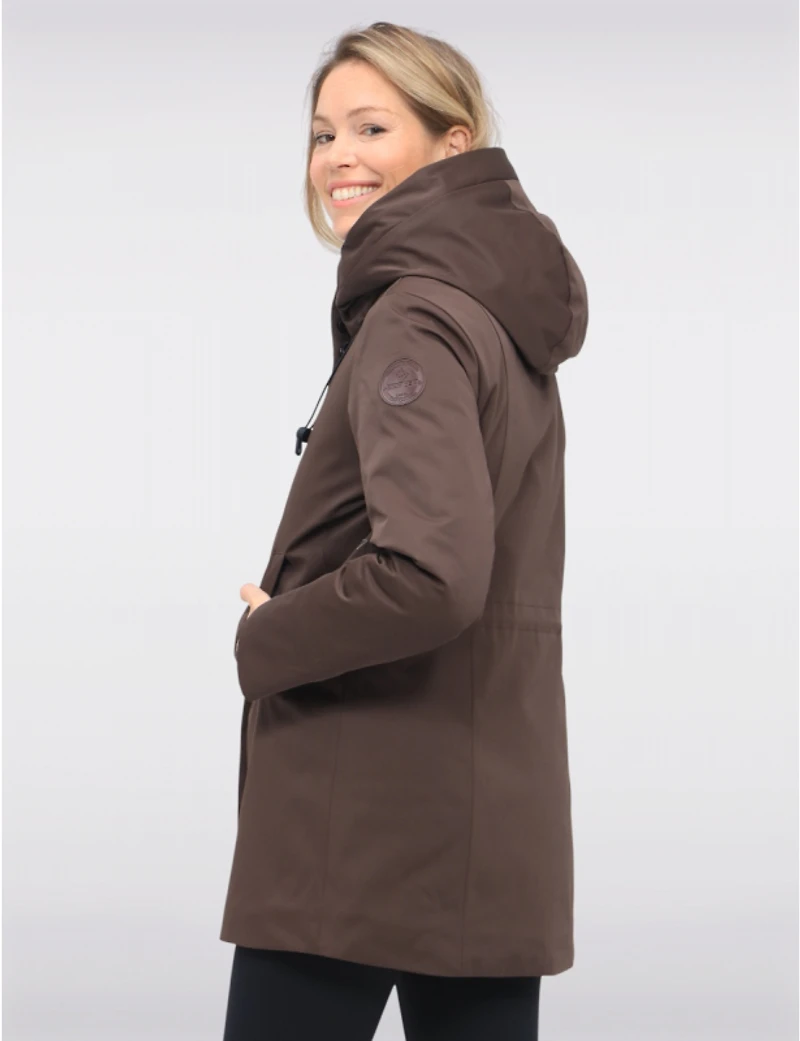 Veste Parka Vegan À Taille Ajustable Doublure Matelassée Eco-down Par Point Zero