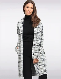 Manteaux | La maison du Manteau au Québec Élégant en Tricot Ultra-doux à Motif Pied-de-poule par Vince Camuto