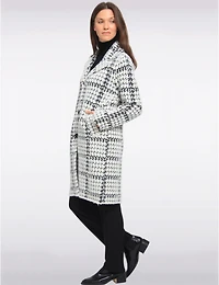 Manteaux | La maison du Manteau au Québec Élégant en Tricot Ultra-doux à Motif Pied-de-poule par Vince Camuto