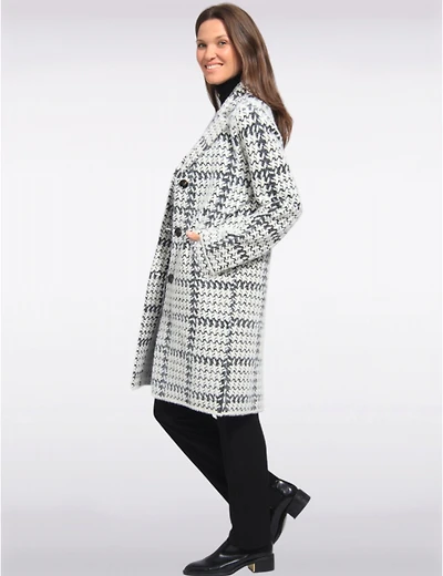 Manteaux | La maison du Manteau au Québec Élégant en Tricot Ultra-doux à Motif Pied-de-poule par Vince Camuto